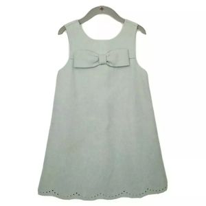 Janie & Jack Wool Pale Cutout Bow Sleeveless Dress